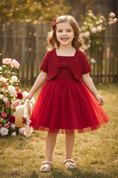 Classic Red Dress Set
