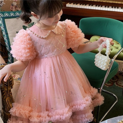 Peachy Pearl Luxe Dress