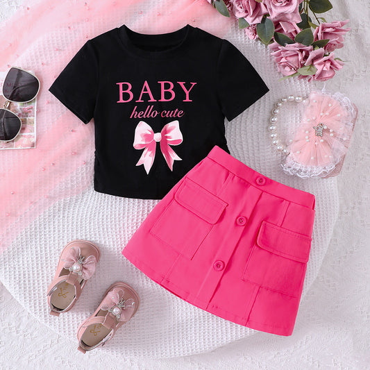 Cute Baby Skirt & Top Set