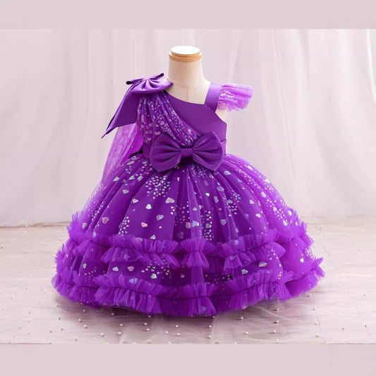 Violet Twirl Glam Dress