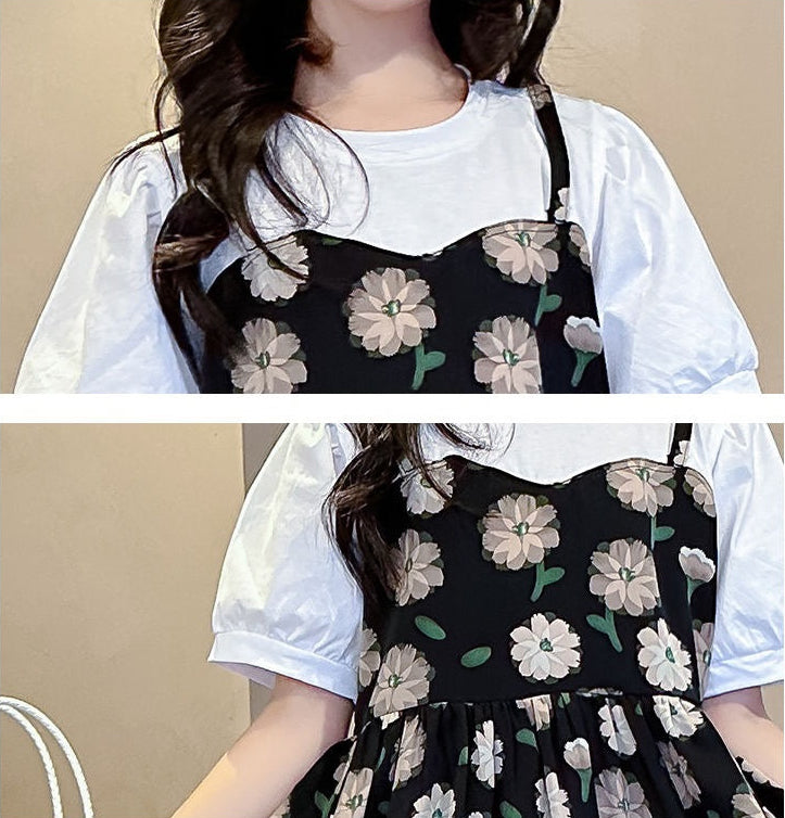 Mono Bloom Couture Frock