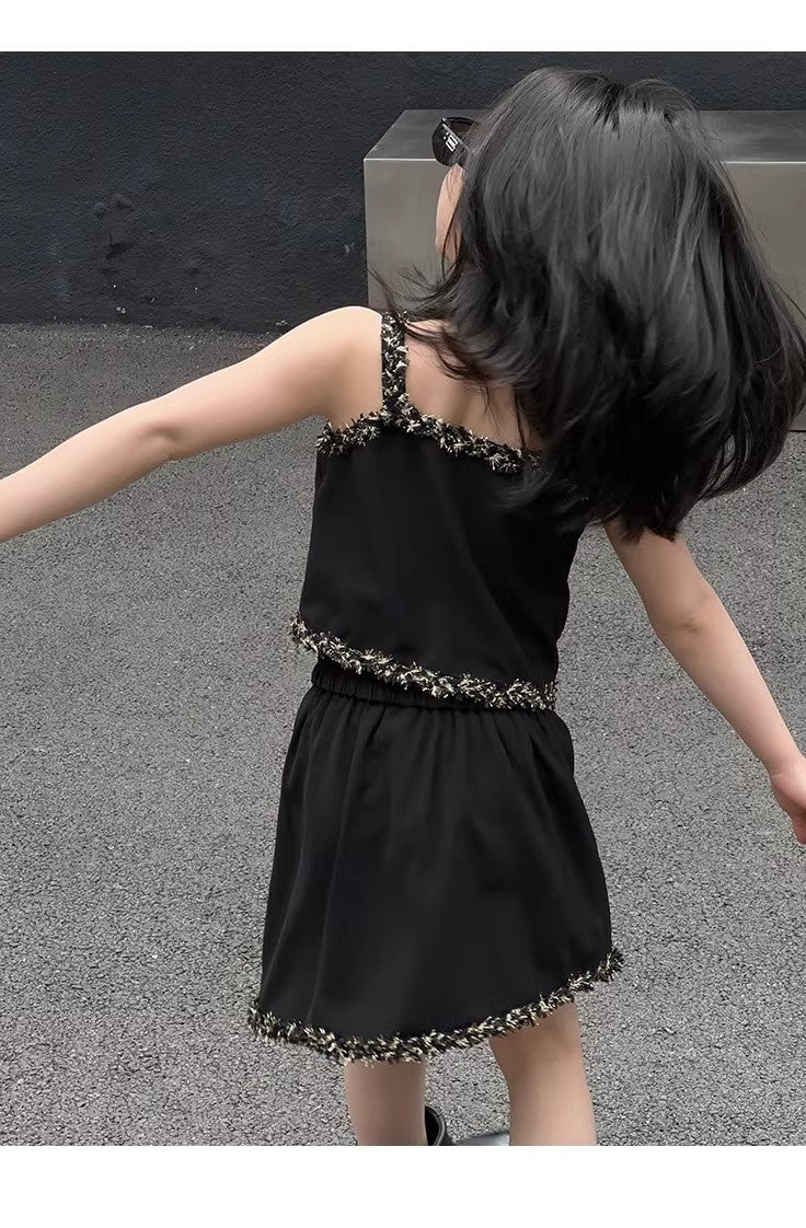 Midnight Black Sleeveless Co-Ord