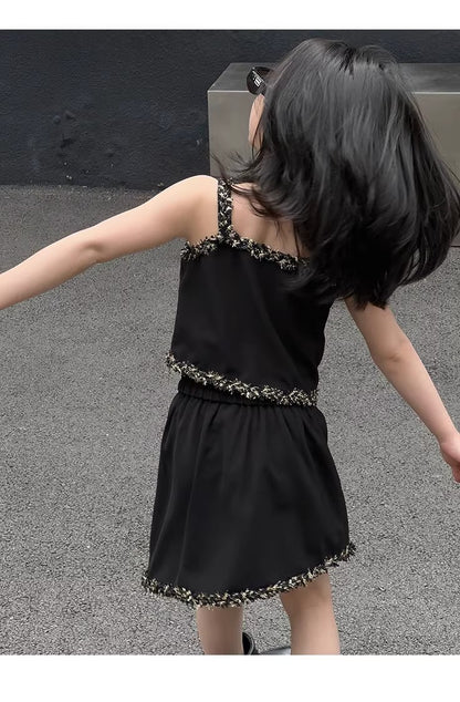 Midnight Black Sleeveless Co-Ord